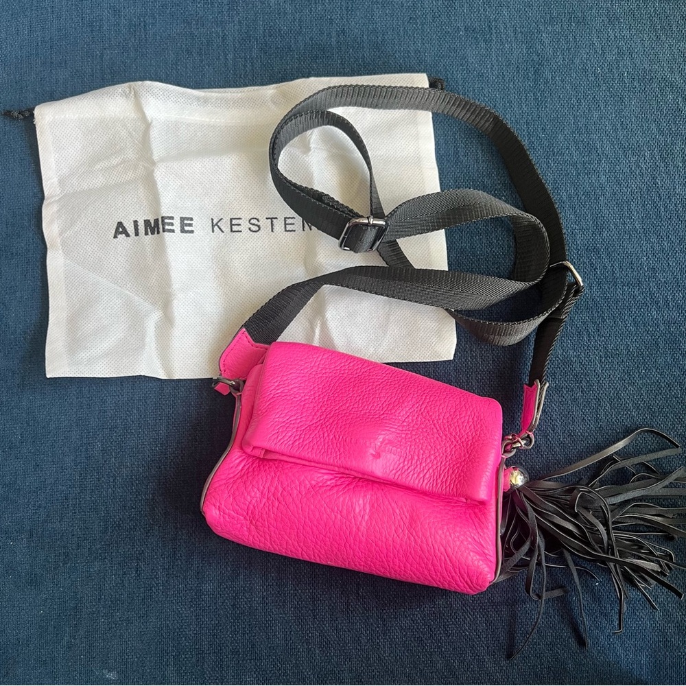 Aimee Kestenberg Hot Pink Crossbody Bag - Broadway Bag Mini - NWT